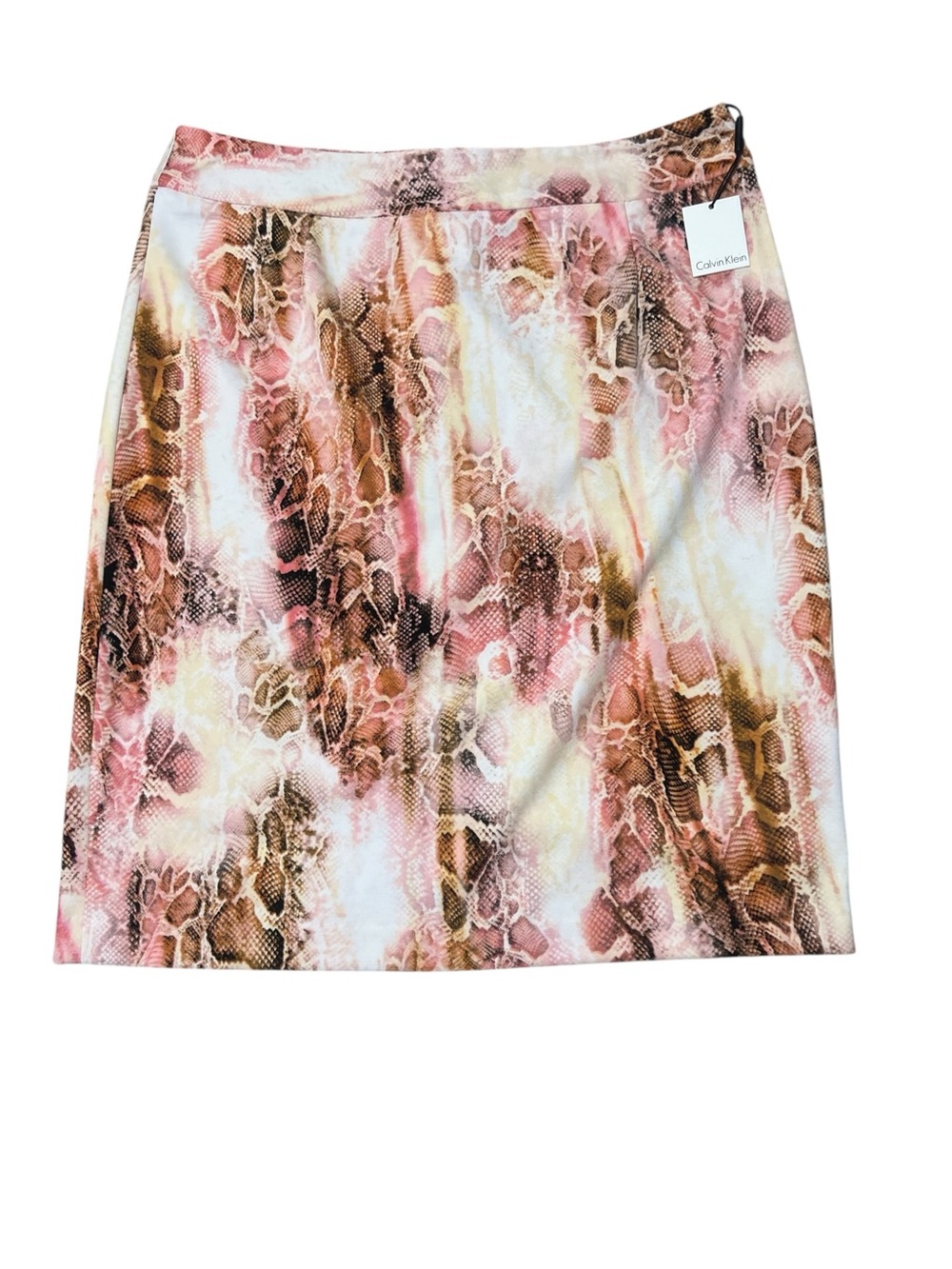 Calvin Klein Hibiscus Snake Print Pencil Skirt size 16